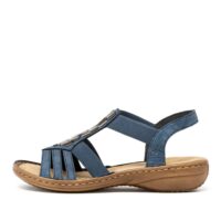 Rieker 60800-14 Ladies Blue Sandals