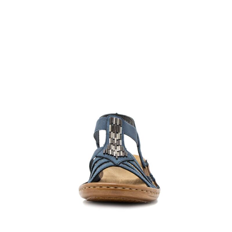 Rieker 60800-14 Ladies Blue Sandals