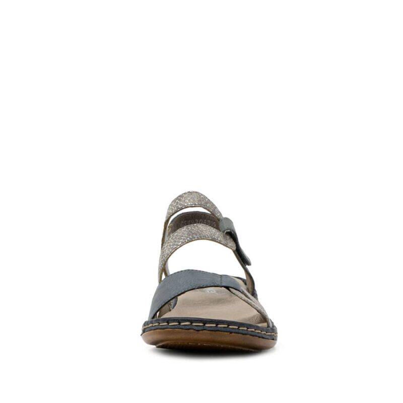 Rieker 65969-42 Blue Women's Rip Tape Sandals