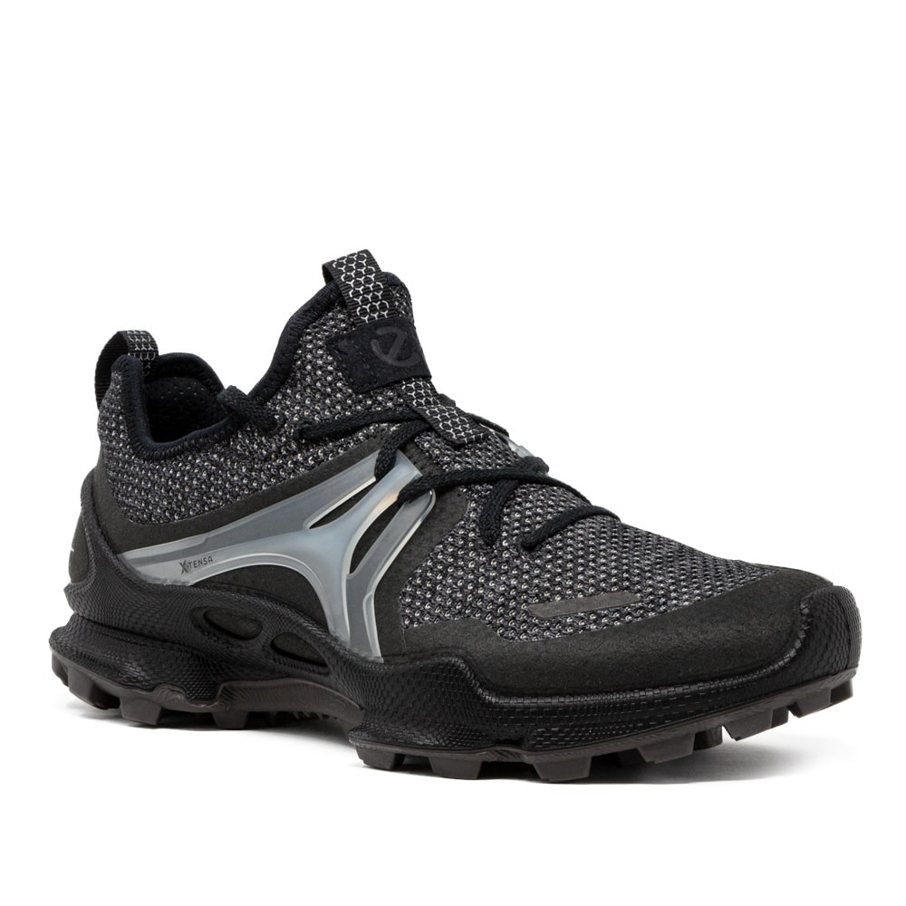 Ecco Biom C-Trail M Black Tex Premium Leather Sneakers - 121 Shoes