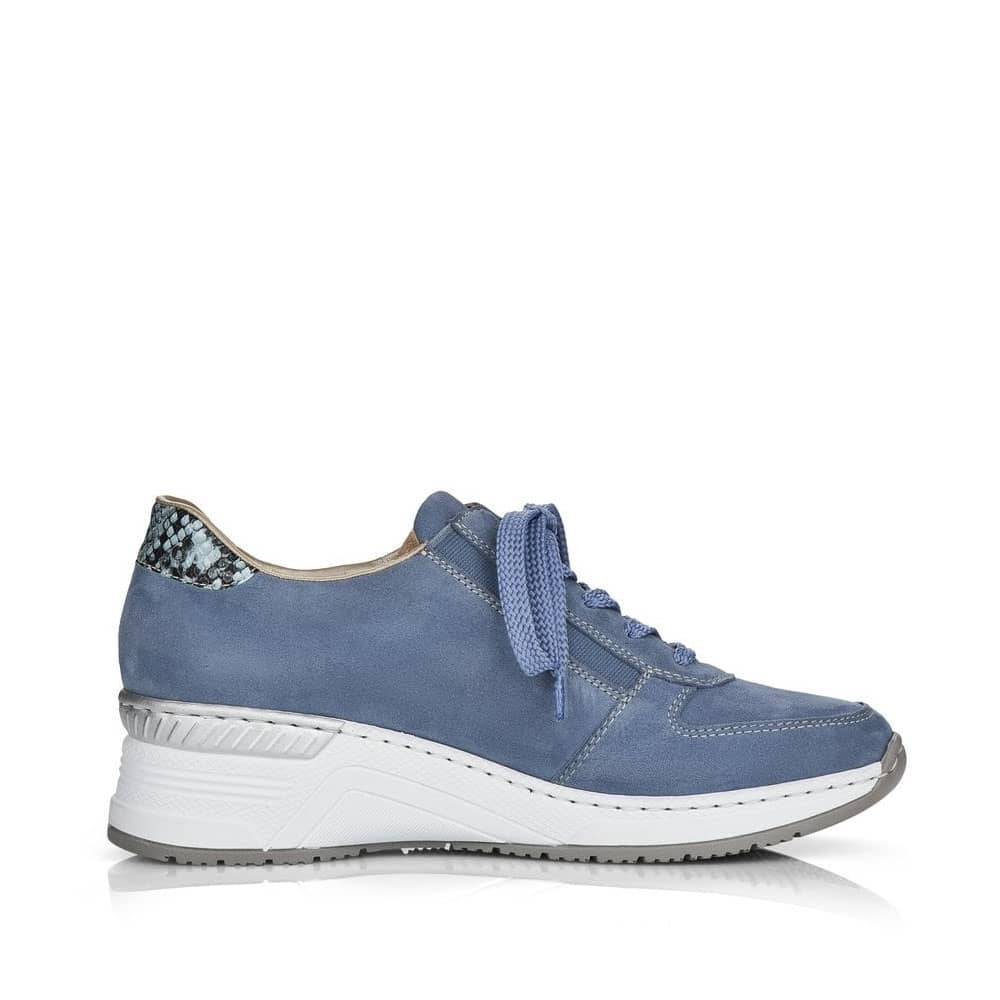 Rieker N4321-11 Ladies Blue Lace Up Shoes Premium - 121 Shoes