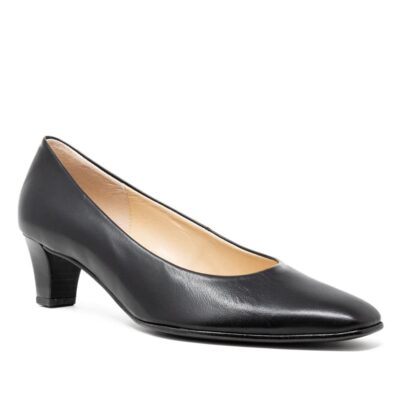 Gabor 05.180.37. Premium Black Leather Wome's Shoes