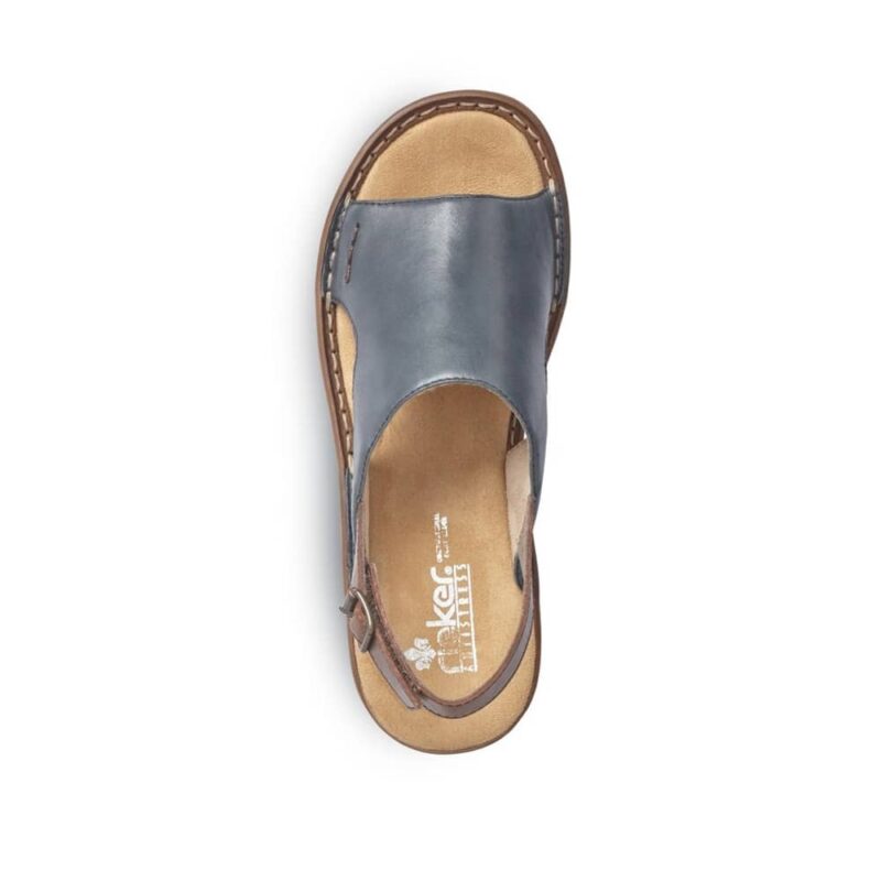 Rieker 628C5-14 Ladies Blue Sandals