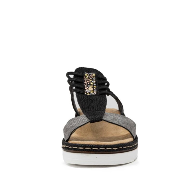 Rieker 679L1-90 Ladies Black Sandals