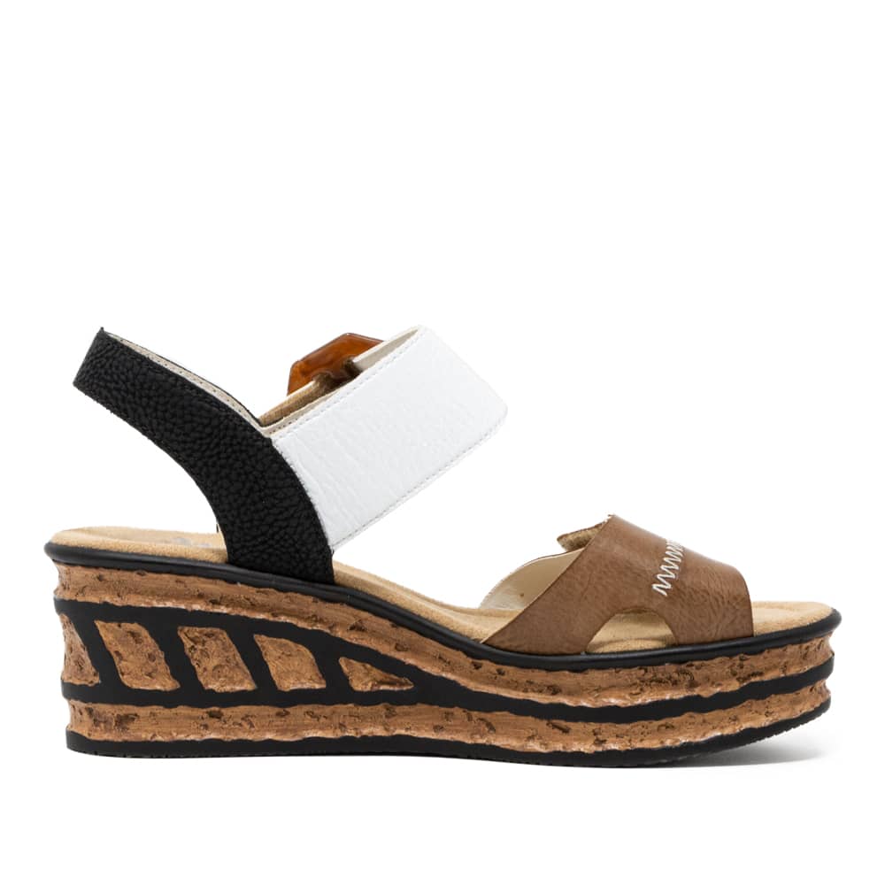 Rieker 68176-64 Ladies Beige Sandals Premium - 121 Shoes