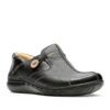 CLARKS Un Loop Black Leather