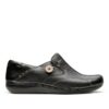 CLARKS Un Loop Black Leather