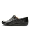 CLARKS Un Loop Black Leather