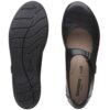 CLARKS Hope Henley Black Leather