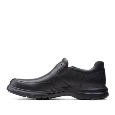 CLARKS Un Brawley Step Black Leather