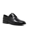 CLARKS Ria Derby Black Leather. Premium Leather Shoes