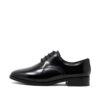 CLARKS Ria Derby Black Leather. Premium Leather Shoes