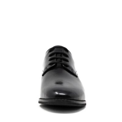 CLARKS Ria Derby Black Leather. Premium Leather Shoes