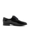 CLARKS Ria Derby Black Leather. Premium Leather Shoes