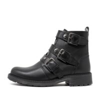 CLARKS Orinoco2 Stud Black. Premium Leather Shoes