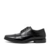 CLARKS Howard Cap Black. Premium Shoes