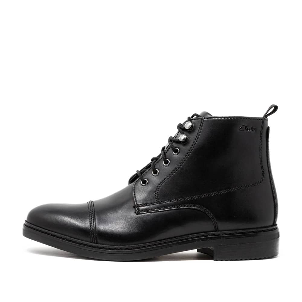 CLARKS Blackford Rise Black Premium Shoes - 121 Shoes