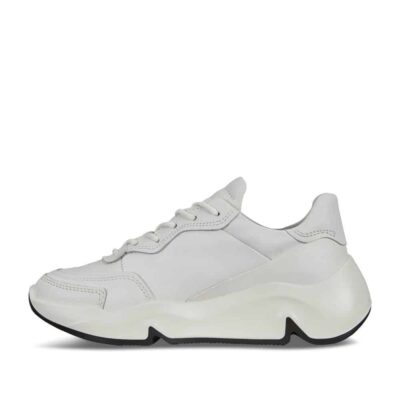 Ecco Chunky White W. Premium Leather Sneaker