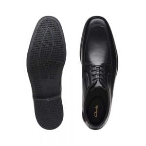 Clarks Howard Apron Black Leather. Premium Shoes