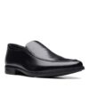 CLARKS Howard Edge Black Leather. Premium Shoes