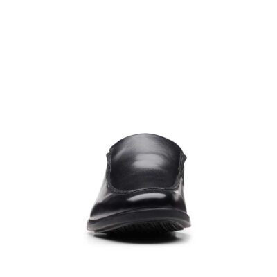 CLARKS Howard Edge Black Leather. Premium Shoes