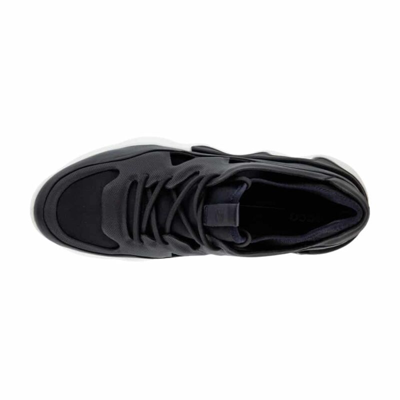 Ecco Elo W. Premium Black Leather Sneakers