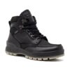 Ecco Track 25 Mid GTX Black. Premium Leather Shoes