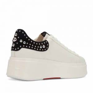Ash Moby Studs Eco Trainers White and Black