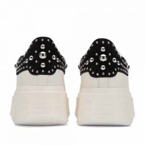 Ash Moby Studs Eco Trainers White and Black
