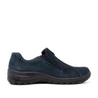 Rieker L7171-14 Blue Suede Ladies Slip On Shoes