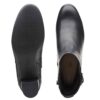 clarks linnae up black leather