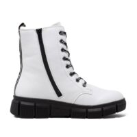 Rieker X3414-80 Ladies White Boots