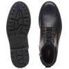 CLARKS Chard Hi Black Leather