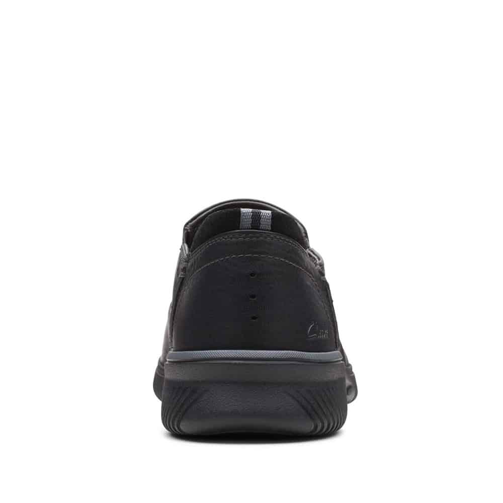 CLARKS Donaway Step Black Leather Premium Shoes - 121 Shoes