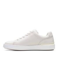 CLARKS CourtLite Lace White Leather