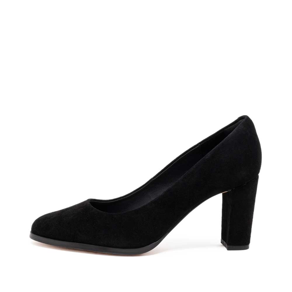 Clarks Kaylin Cara 2 Black Suede Premium Shoes - 121 Shoes