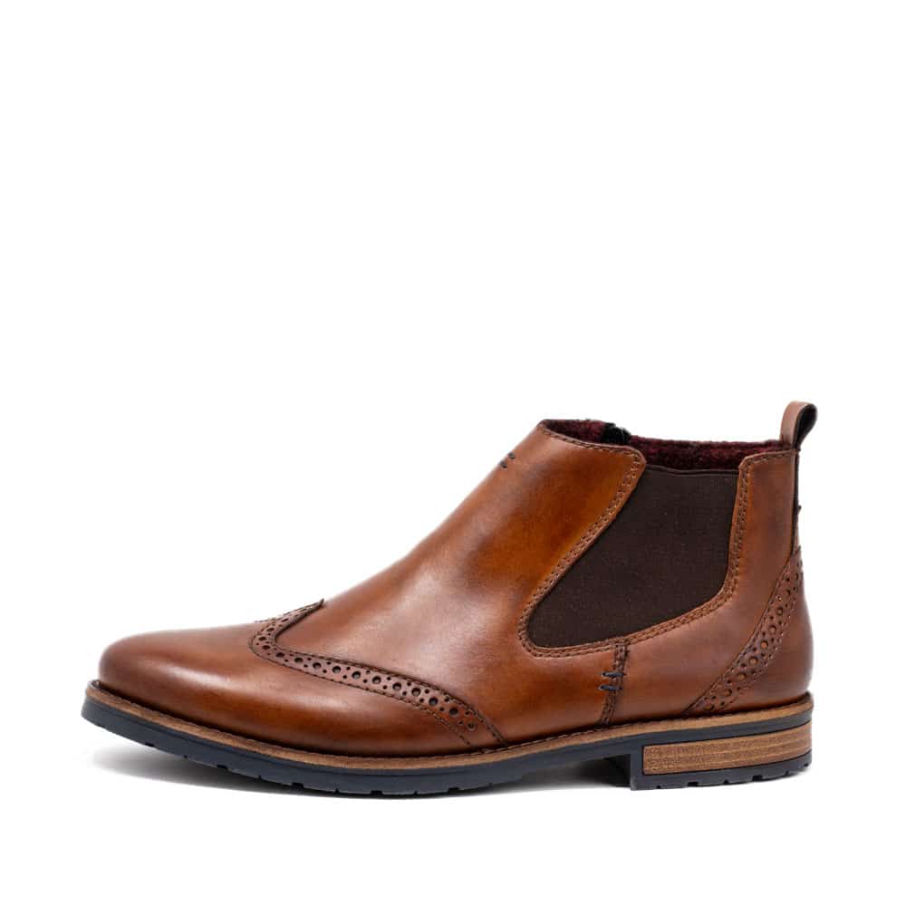 Rieker 34660-24 Men's Brown Ankle Boots Premium Shoes - 121 Shoes