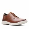 Clarks Donaway Plain Dark Tan Leather