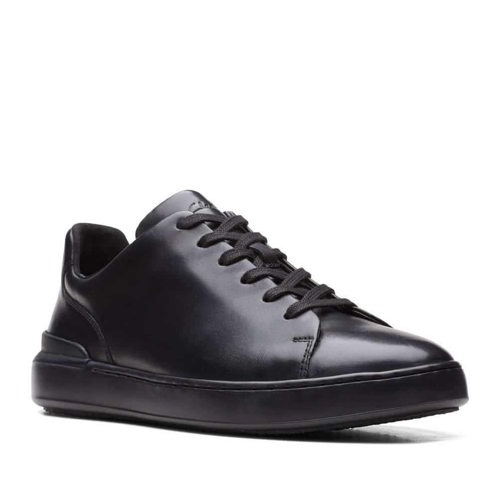 Clarks Court Lite Lace Black Leather Shoes - 121 Shoes