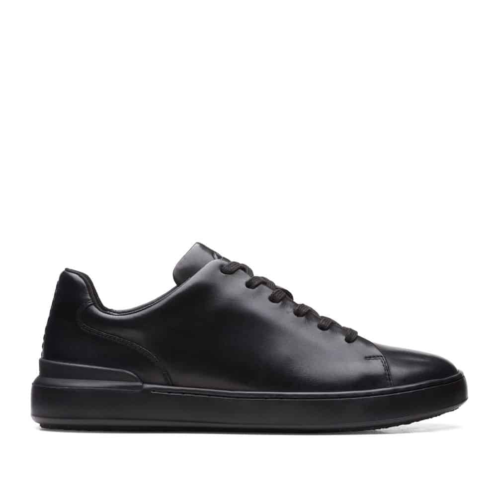 Clarks Court Lite Lace Black Leather Shoes - 121 Shoes