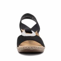 Rieker 624H6-00 Ladies Black Sandals