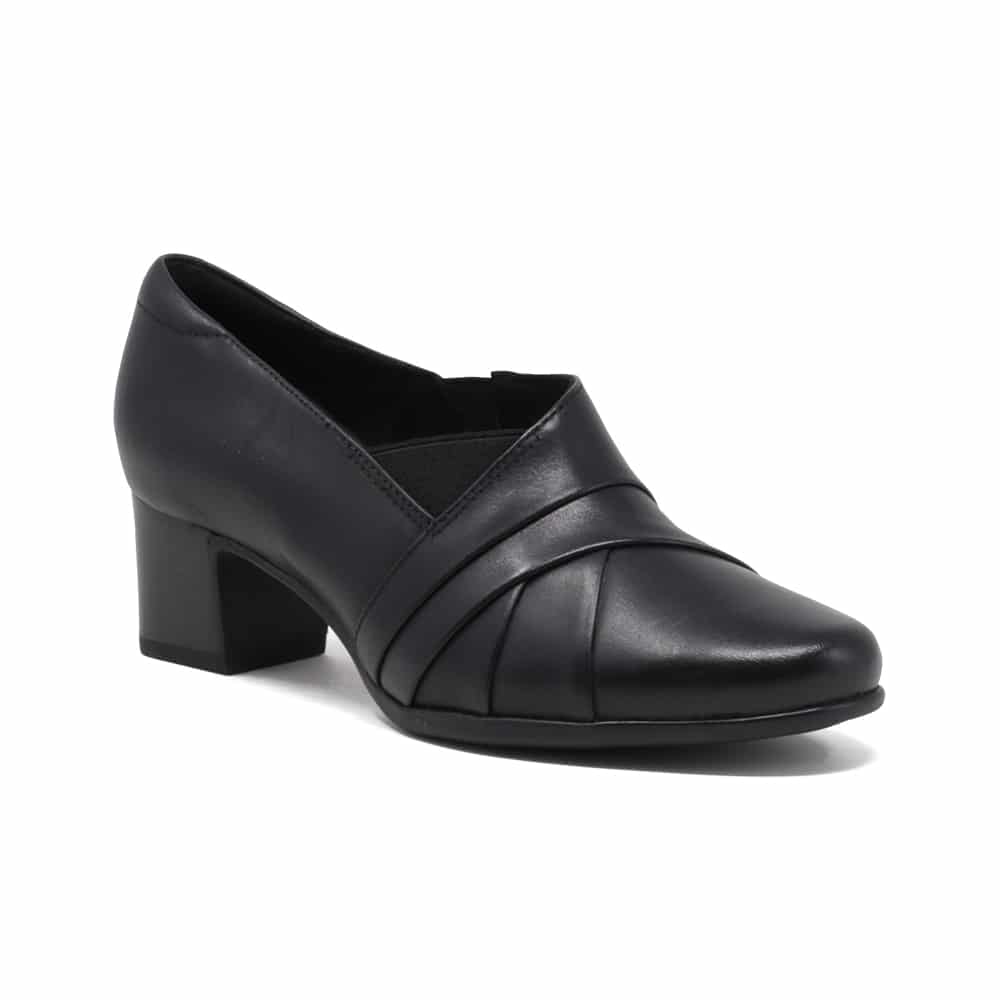 CLARKS Un Damson Adele Women Black Leather - 121 Shoes