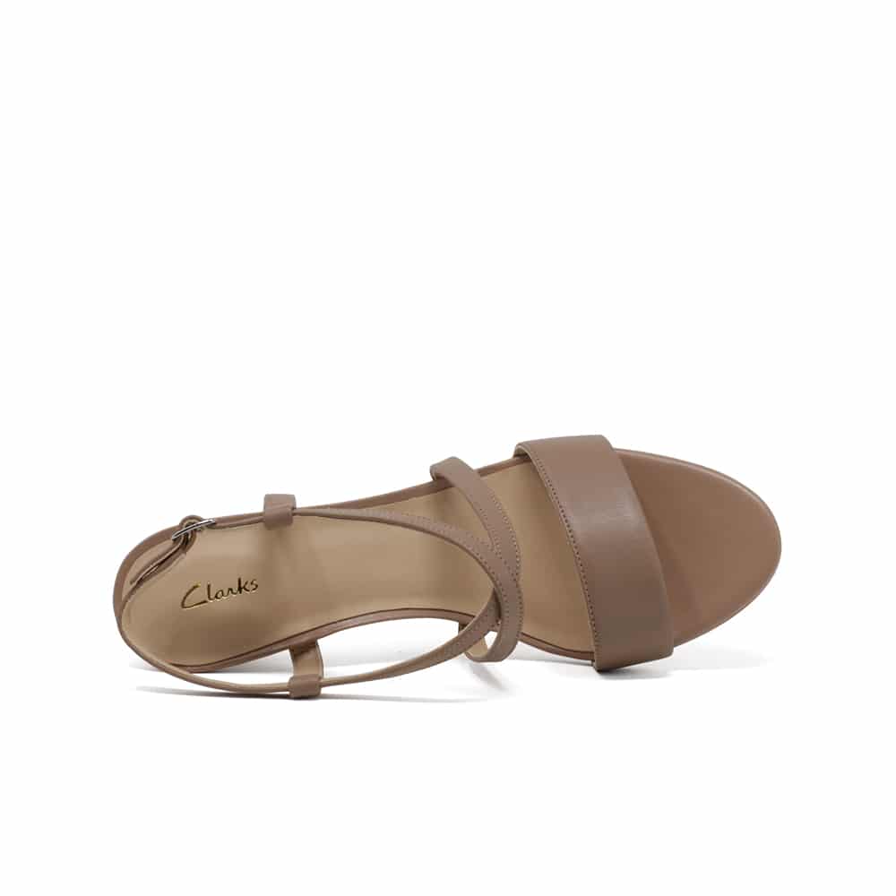 CLARKS Amali Buckle Women Sandals Praline Leather - 121 Shoes