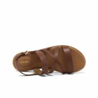 CLARKS Karsea Sun Women Sandal Brown Leather