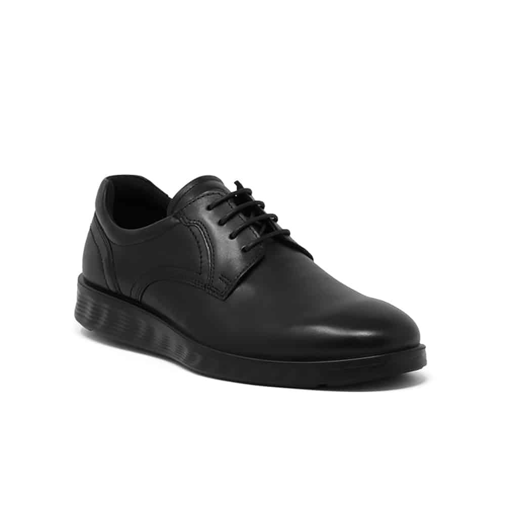 ECCO S LITE HYBRID comfortable black derby shoes - 121 Shoes