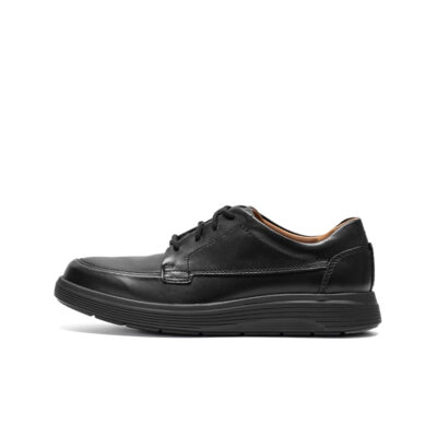 CLARKS Un Abode Ease Men's Shoes Black Leather 26136984