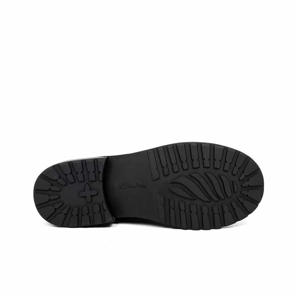 CLARKS Tilham Lace - Black Leather Boots - 121 Shoes
