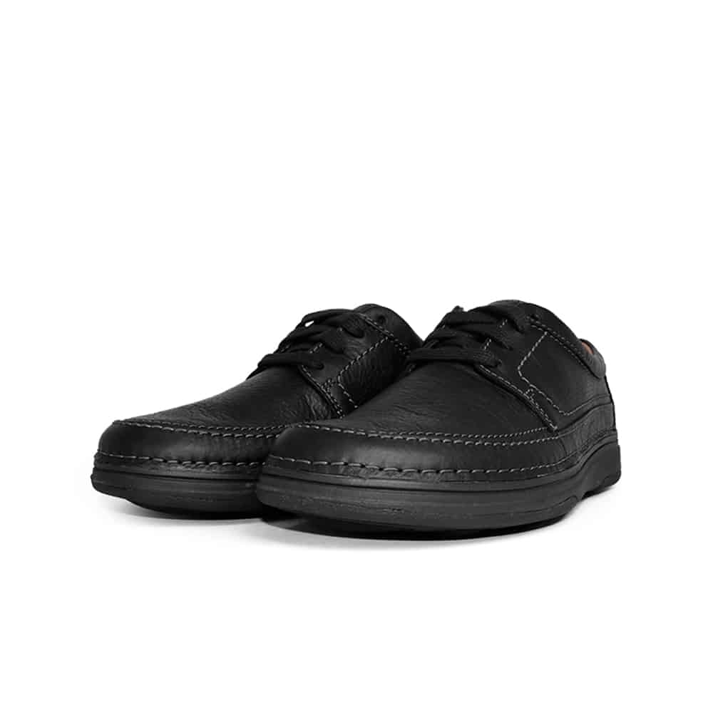 CLARKS Nature 5 Lo Black Leather - 121 Shoes
