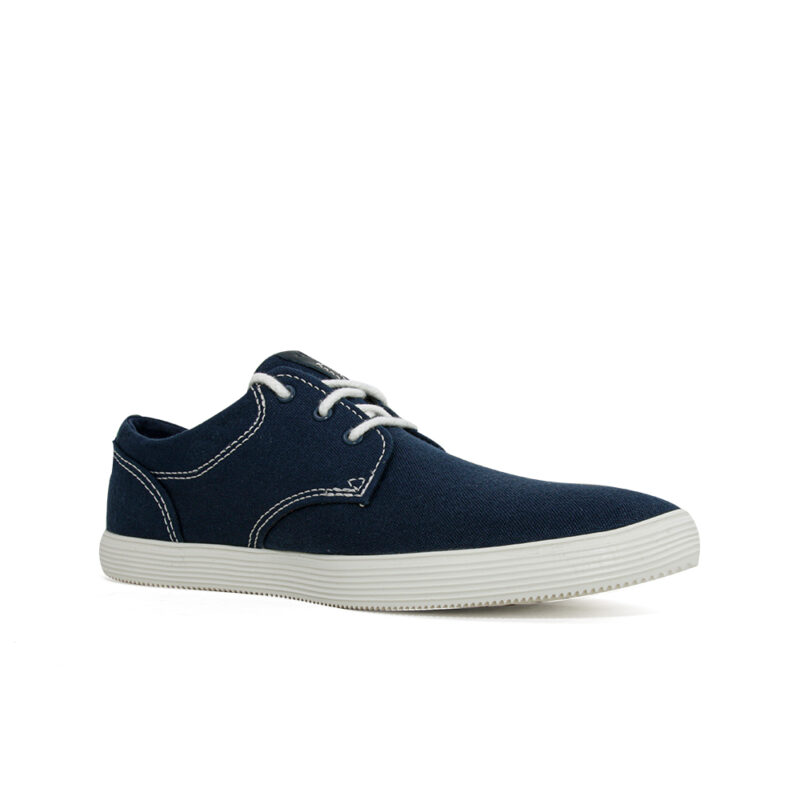 CLARKS Sharkford Walk Navy Canvas - 121 Shoes