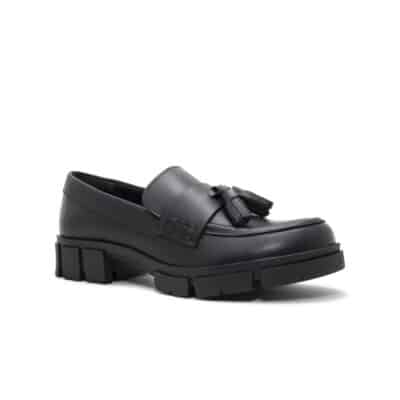 Clarks Teala Loafer Women's Black Leather Shoes 26168999